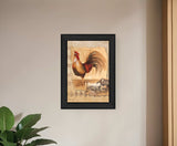 Rooster Montage II Black Framed Print Wall Art - Homeroots - Flyclothing LLC