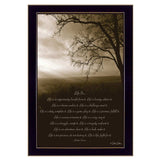 Life is Black Framed Print Wall Art - Homeroots - Flyclothing LLC