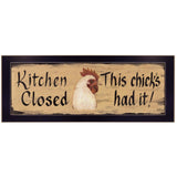 Kitchen Closed Black Framed Print Kitchen Wall Art - Homeroots - Flyclothing LLC