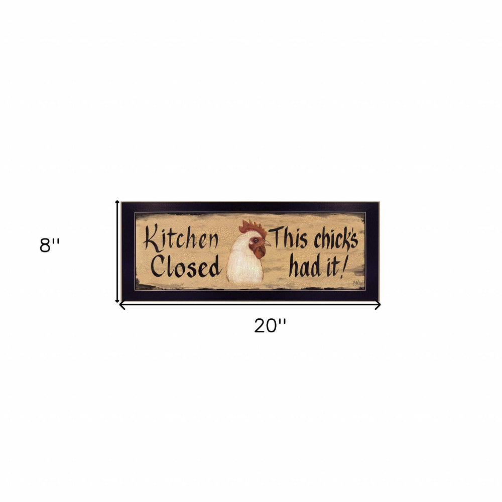 Kitchen Closed Black Framed Print Kitchen Wall Art - Homeroots - Flyclothing LLC