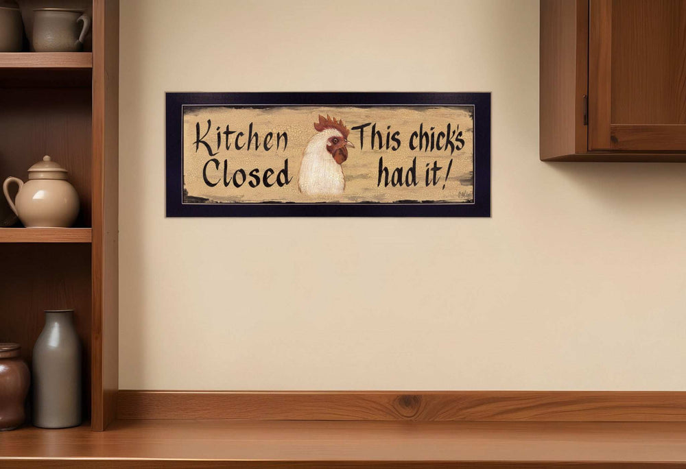 Kitchen Closed Black Framed Print Kitchen Wall Art - Homeroots - Flyclothing LLC
