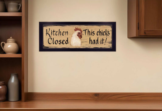 Kitchen Closed Black Framed Print Kitchen Wall Art - Homeroots - Flyclothing LLC