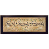 Faith*Family*Friends Black Framed Print Wall Art - Homeroots - Flyclothing LLC