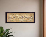 Faith*Family*Friends Black Framed Print Wall Art - Homeroots - Flyclothing LLC