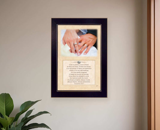 Love is Kind Black Framed Print Wall Art - Homeroots - Flyclothing LLC