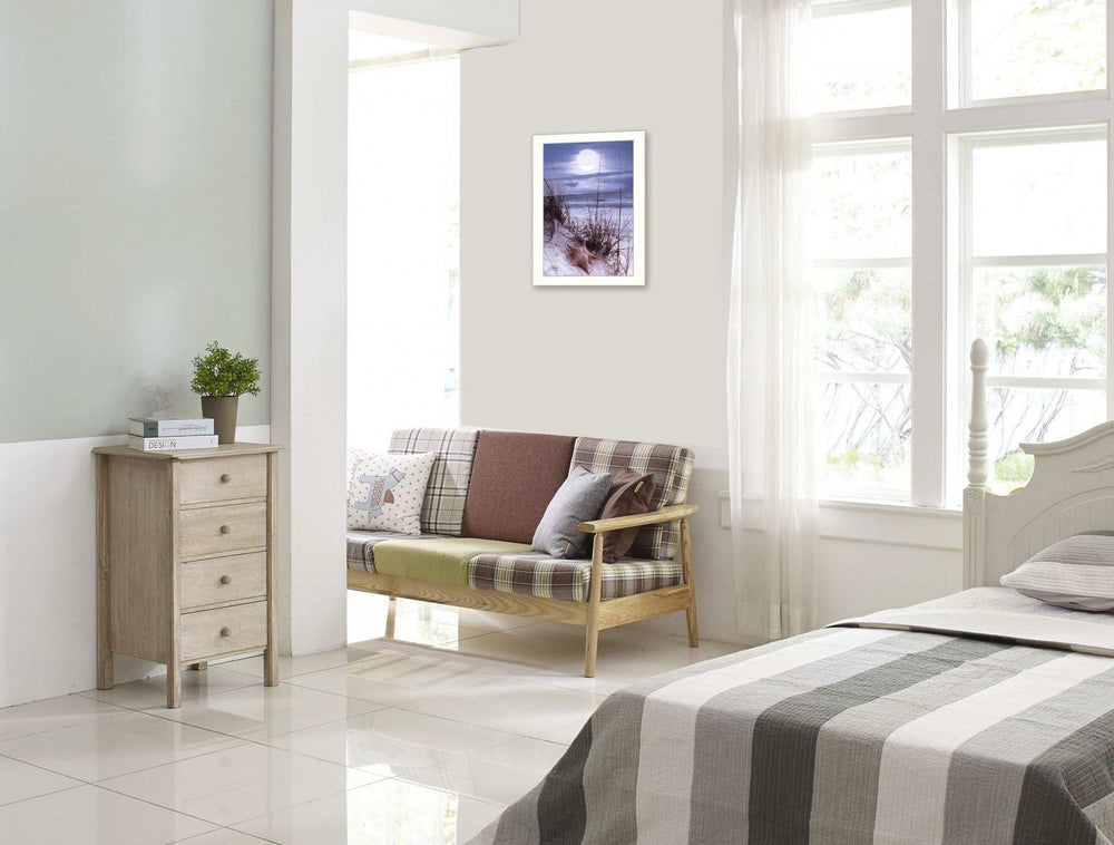 The Seashore White Framed Print Wall Art - Homeroots - Flyclothing LLC