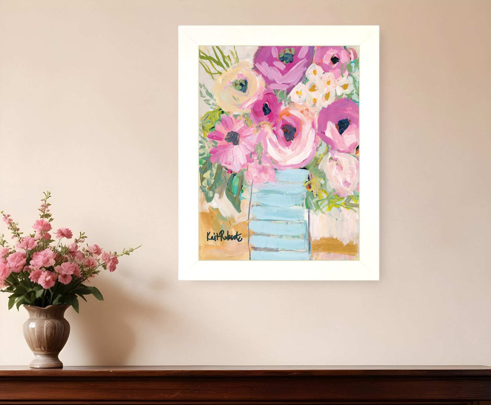 Grannys Visit White Framed Print Wall Art - Homeroots - Flyclothing LLC