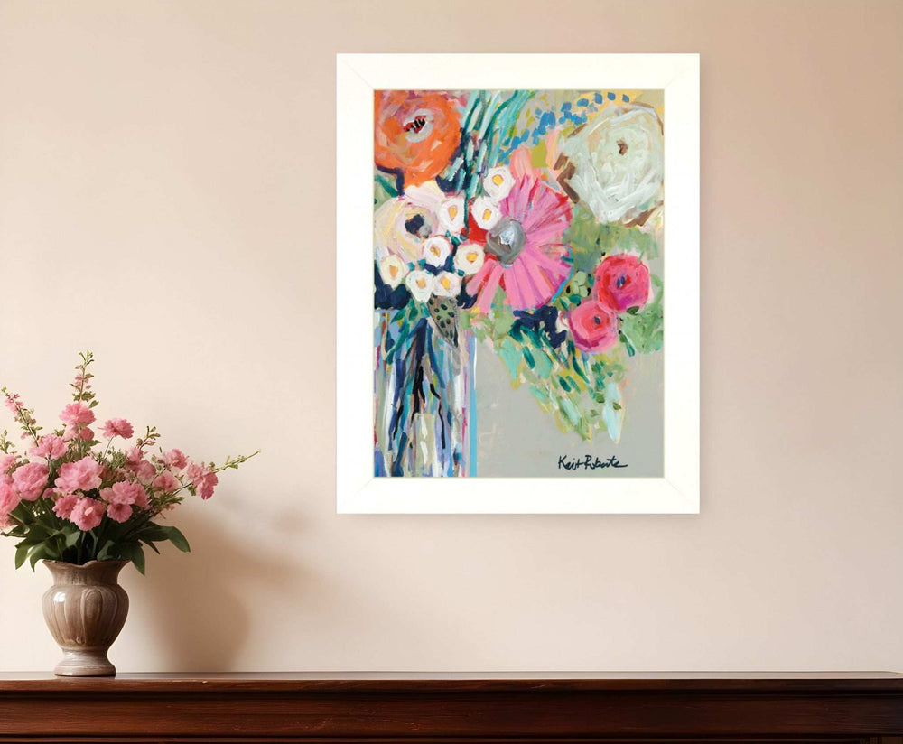 From Mrs Hazels Garden 3 White Framed Print Wall Art - Homeroots - Flyclothing LLC