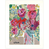 Blooming in the Window Sill White Framed Print Wall Art - Homeroots - Flyclothing LLC