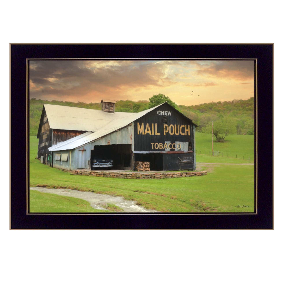 Mail Pouch Barn 3 Black Framed Print Wall Art - Homeroots - Flyclothing LLC