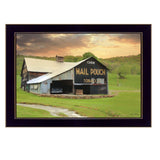 Mail Pouch Barn 3 Black Framed Print Wall Art - Homeroots - Flyclothing LLC