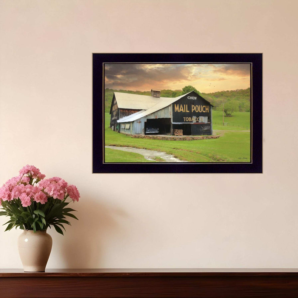 Mail Pouch Barn 3 Black Framed Print Wall Art - Homeroots - Flyclothing LLC