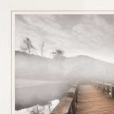 Lake Cherokee Dock I White Framed Print Wall Art - Homeroots - Flyclothing LLC