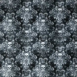 Rockmount Ranch Ware Charcoal Skulls Western Cotton Bandana in Black & Grey - Rockmount Clothing - Flyclothing LLC