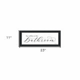 No Selfies in the Bathroom 2 Black Framed Print Bathroom Wall Art - Homeroots - Flyclothing LLC