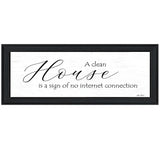 A Clean House 2 Black Framed Print Wall Art - Homeroots - Flyclothing LLC