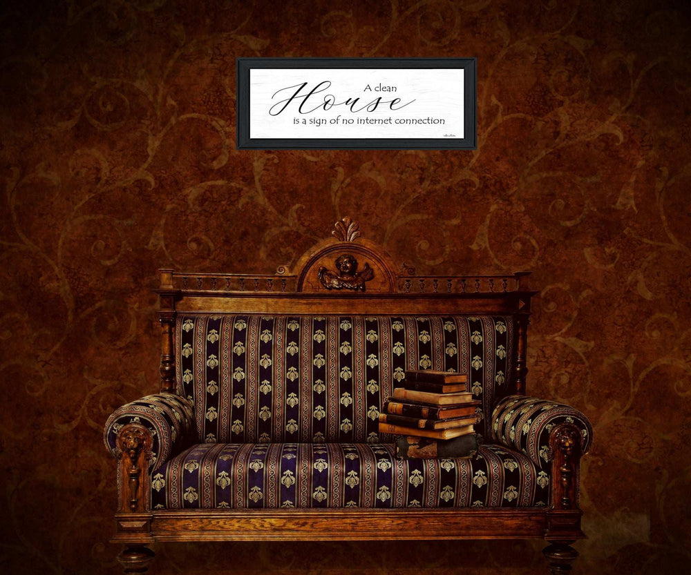 A Clean House 2 Black Framed Print Wall Art - Homeroots - Flyclothing LLC