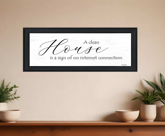 A Clean House 2 Black Framed Print Wall Art - Homeroots - Flyclothing LLC