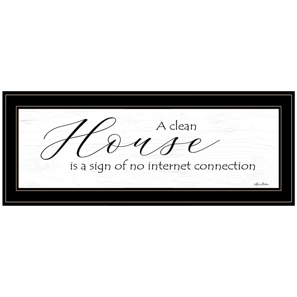 A Clean House Black Framed Print Wall Art - Homeroots - Flyclothing LLC