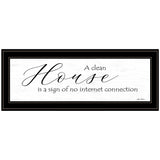 A Clean House Black Framed Print Wall Art - Homeroots - Flyclothing LLC