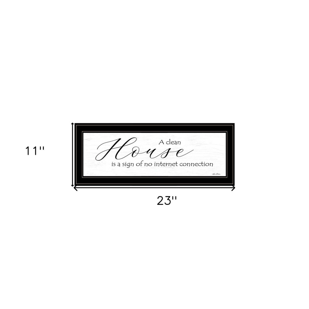 A Clean House Black Framed Print Wall Art - Homeroots - Flyclothing LLC