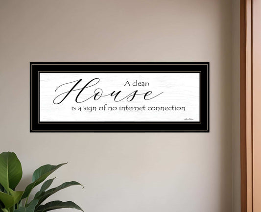 A Clean House Black Framed Print Wall Art - Homeroots - Flyclothing LLC