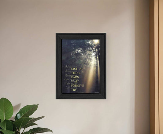 Before You 1 Black Framed Print Wall Art - Homeroots - Flyclothing LLC