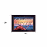 River Rules 1 Black Framed Print Wall Art - Homeroots - Flyclothing LLC