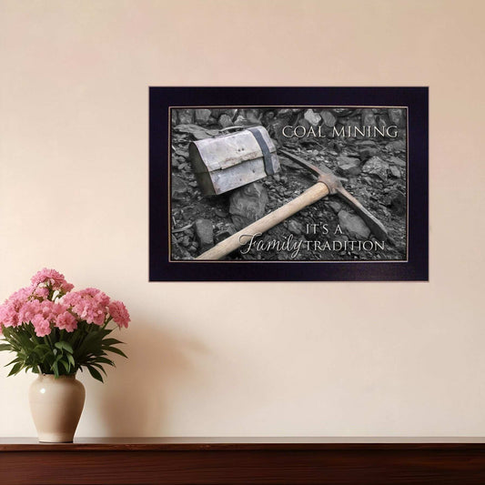 Coal Mining 1 Black Framed Print Wall Art - Homeroots - Flyclothing LLC