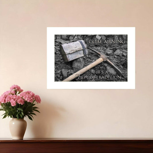 Coal Mining 2 White Framed Print Wall Art - Homeroots - Flyclothing LLC
