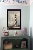 Cape Hatteras Lighthouse 1 Black Framed Print Wall Art - Homeroots - Flyclothing LLC