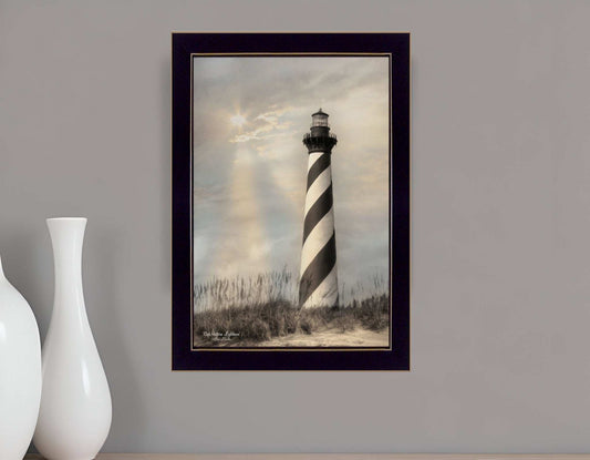Cape Hatteras Lighthouse 1 Black Framed Print Wall Art - Homeroots - Flyclothing LLC