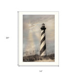Cape Hatteras Lighthouse 2 White Framed Print Wall Art - Homeroots - Flyclothing LLC