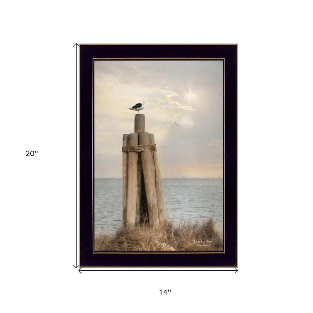 Birds Eye View 1 Black Framed Print Wall Art - Homeroots - Flyclothing LLC