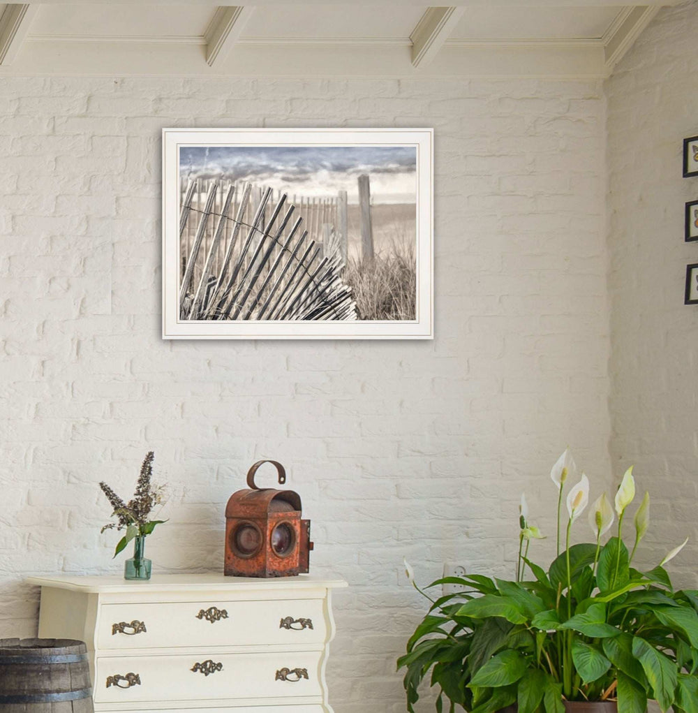 On The Coastline 1 White Framed Print Wall Art - Homeroots - Flyclothing LLC