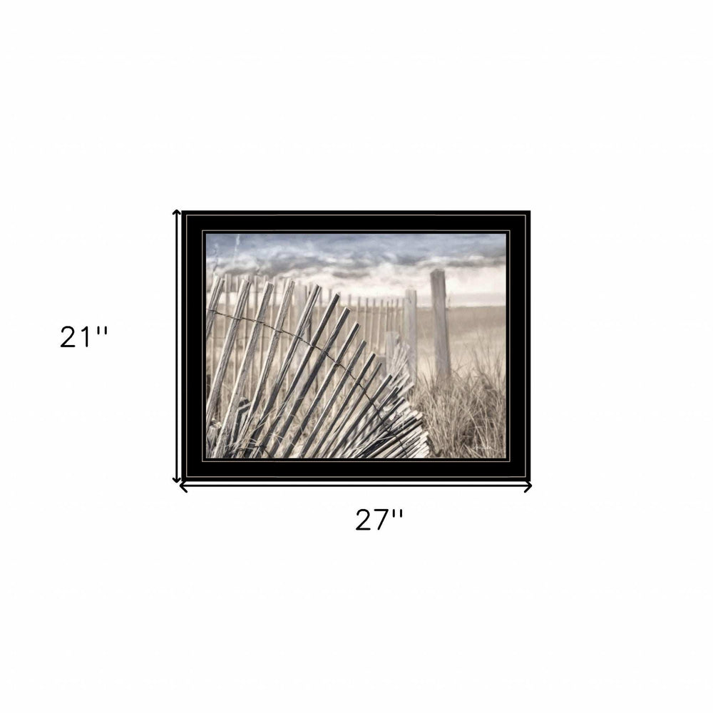 On The Coastline 2 Black Framed Print Wall Art - Homeroots - Flyclothing LLC
