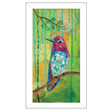 Annas Hummingbird White Framed Print Wall Art - Homeroots - Flyclothing LLC