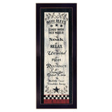 Bath Rules 6 Black Framed Print Bathroom Wall Art - Homeroots - Flyclothing LLC