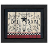 Bathroom 6 Black Framed Print Bathroom Wall Art - Homeroots - Flyclothing LLC