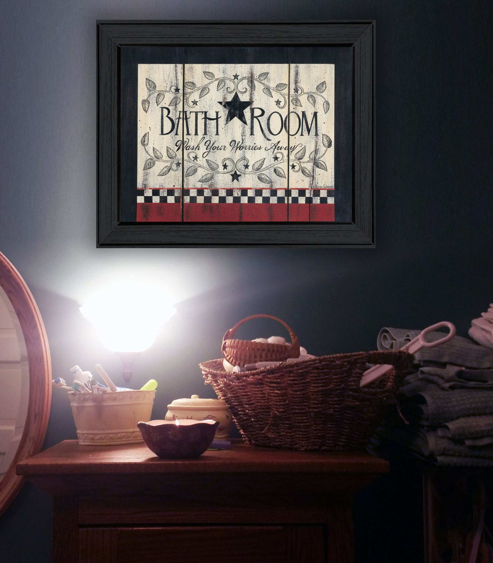Bathroom 6 Black Framed Print Bathroom Wall Art - Homeroots - Flyclothing LLC
