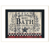 Hot Bath 11 White Framed Print Bathroom Wall Art - Homeroots - Flyclothing LLC
