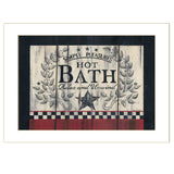 Hot Bath 1 White Framed Print Bathroom Wall Art - Homeroots - Flyclothing LLC