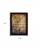 Live Simply 1 Black Framed Print Wall Art - Homeroots - Flyclothing LLC