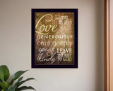 Live Simply 1 Black Framed Print Wall Art - Homeroots - Flyclothing LLC