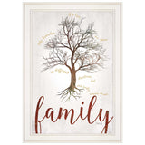 Family Tree 1 White Framed Print Wall Art - Homeroots - Flyclothing LLC