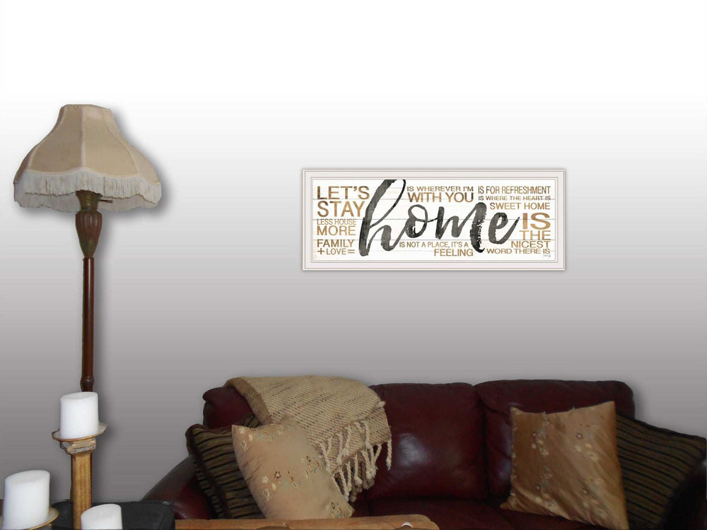 Home White Framed Print Wall Art - Homeroots - Flyclothing LLC