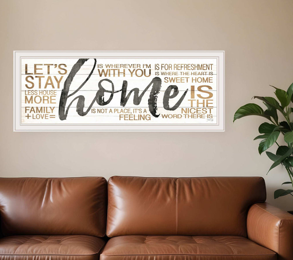 Home White Framed Print Wall Art - Homeroots - Flyclothing LLC