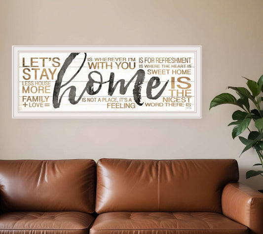 Home White Framed Print Wall Art - Homeroots - Flyclothing LLC