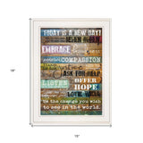 Today Is 1 White Framed Print Wall Art - Homeroots - Flyclothing LLC