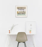 Live Your Dreams Today 1 White Framed Print Wall Art - Homeroots - Flyclothing LLC